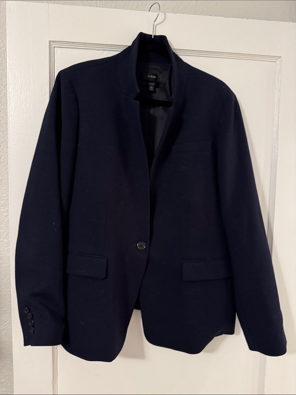 J. Crew Women's Navy Single-Button Regent Blazer